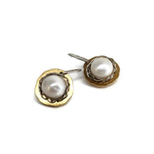 Load image into Gallery viewer, Sidabriniai auskarai su perlais
